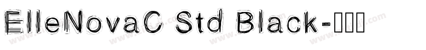 ElleNovaC Std Black字体转换